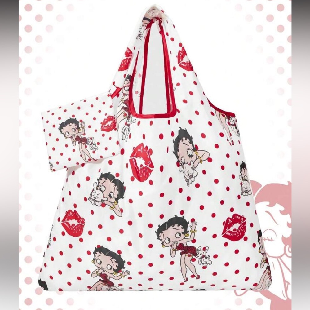 Betty Boop Polka Dot Oversized Tote Bag NEW